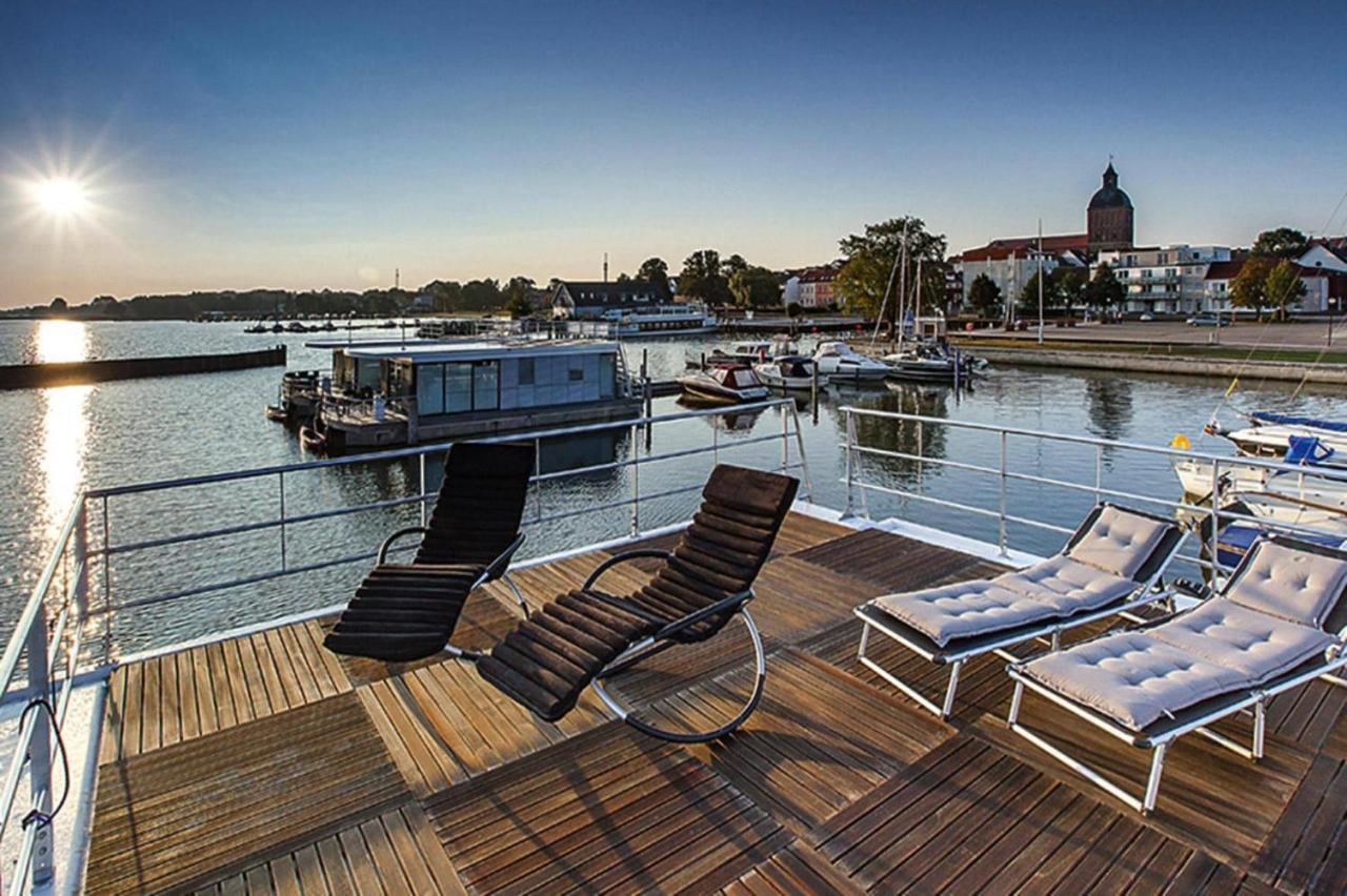 Hausboot Floating Houses Blue Active In Ribnitz-Damgarten Ngoại thất bức ảnh